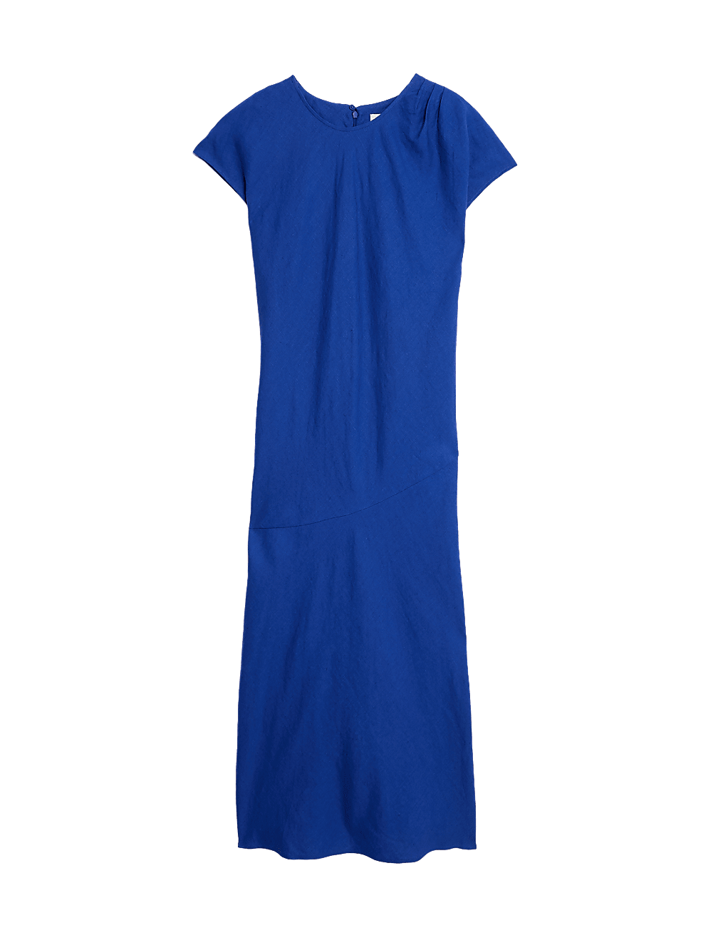 Pure Irish Linen Pleat Front Midaxi Dress