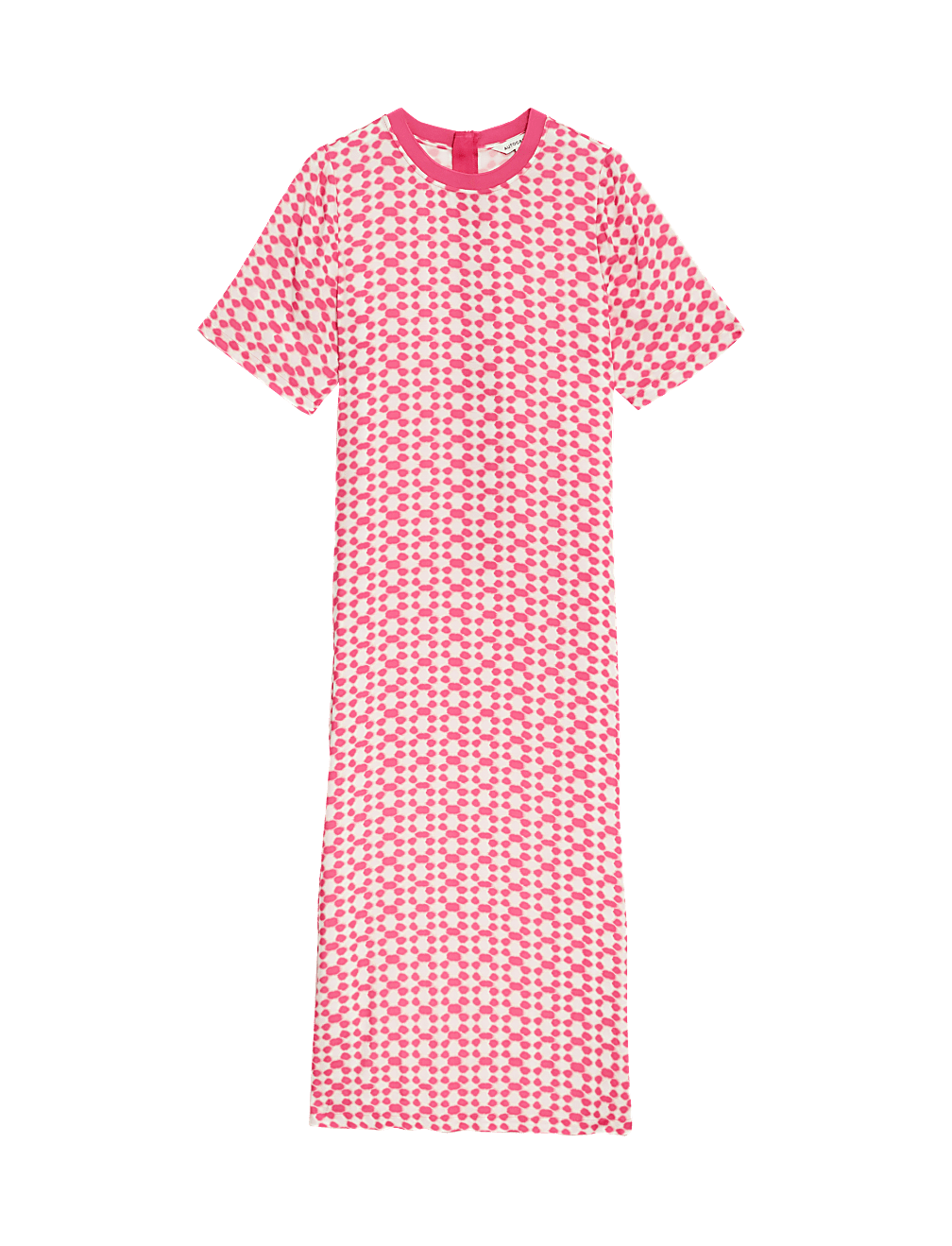 Cupro Rich Printed Midaxi T-Shirt Dress