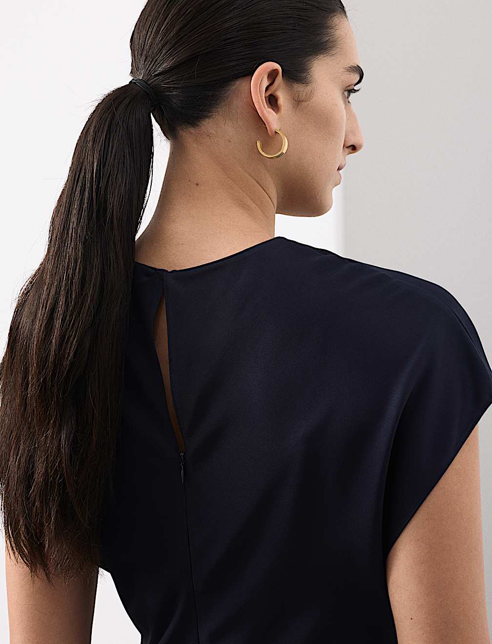 Satin Crepe Midaxi Dress