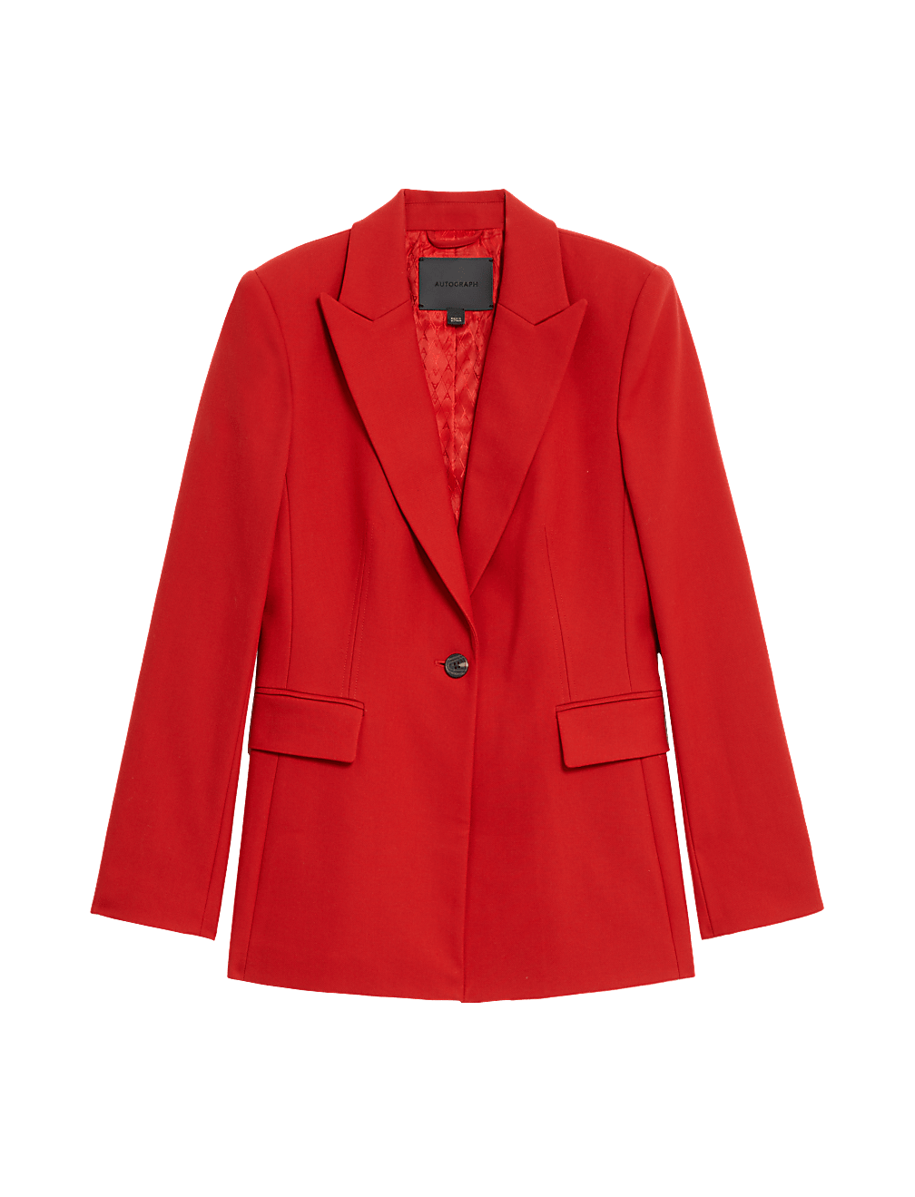 Tailored Single Breasted Blazer with Wool