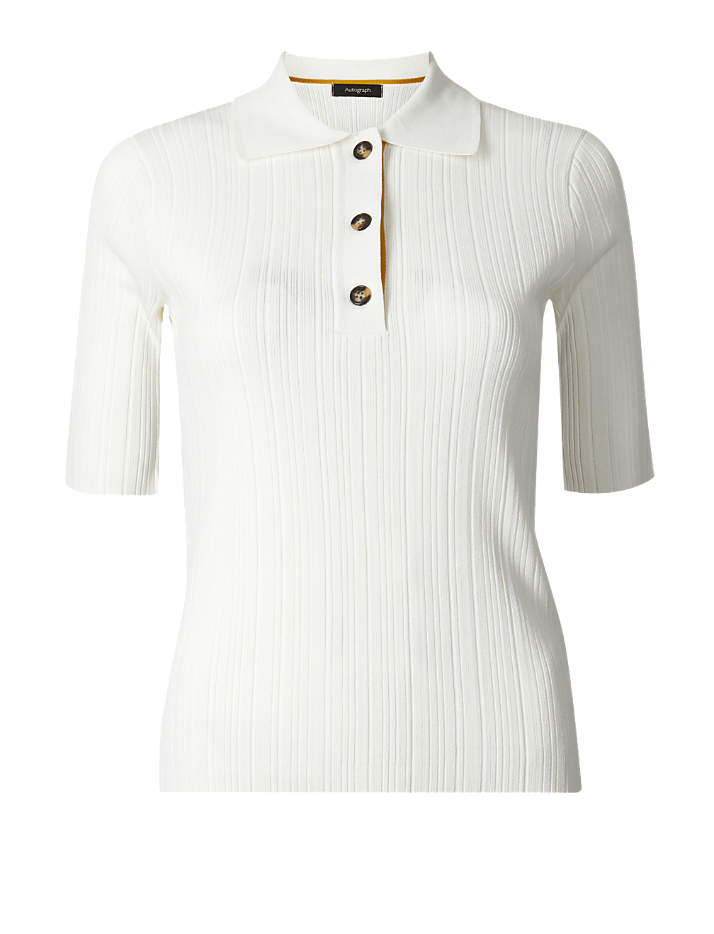 Ribbed Short Sleeve Knitted Top