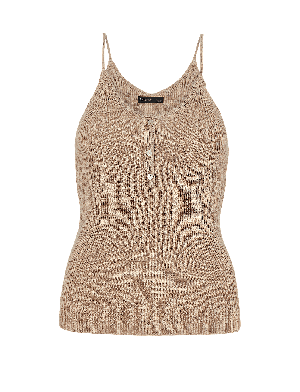 Linen Blend Textured Knitted Top