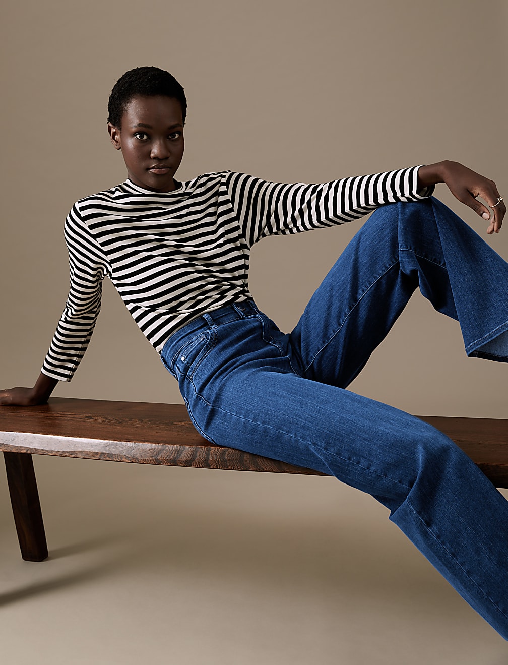 Luxury High Waisted Wide Leg Jeans