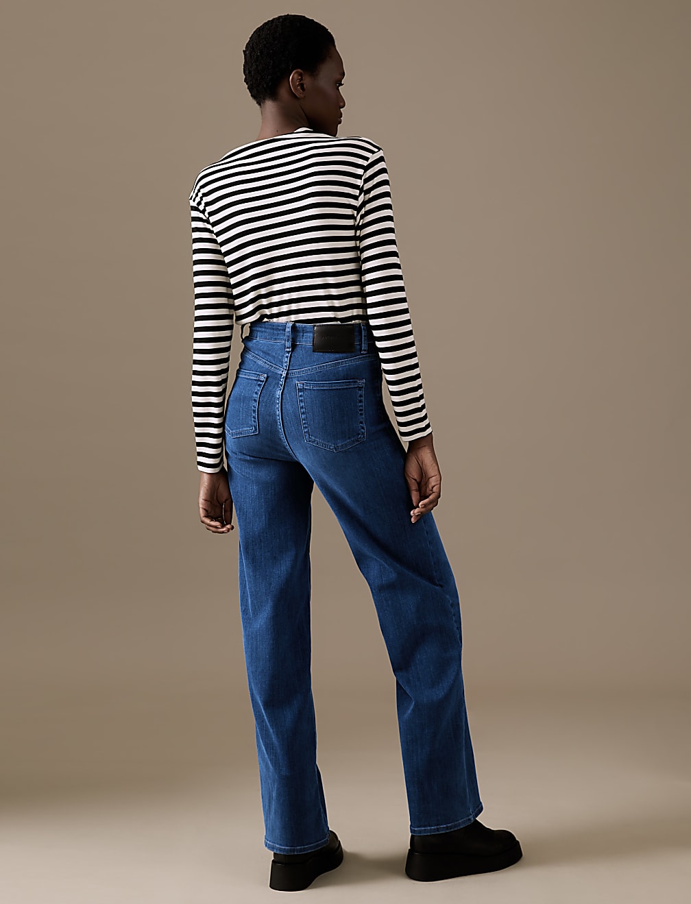 Luxury High Waisted Wide Leg Jeans