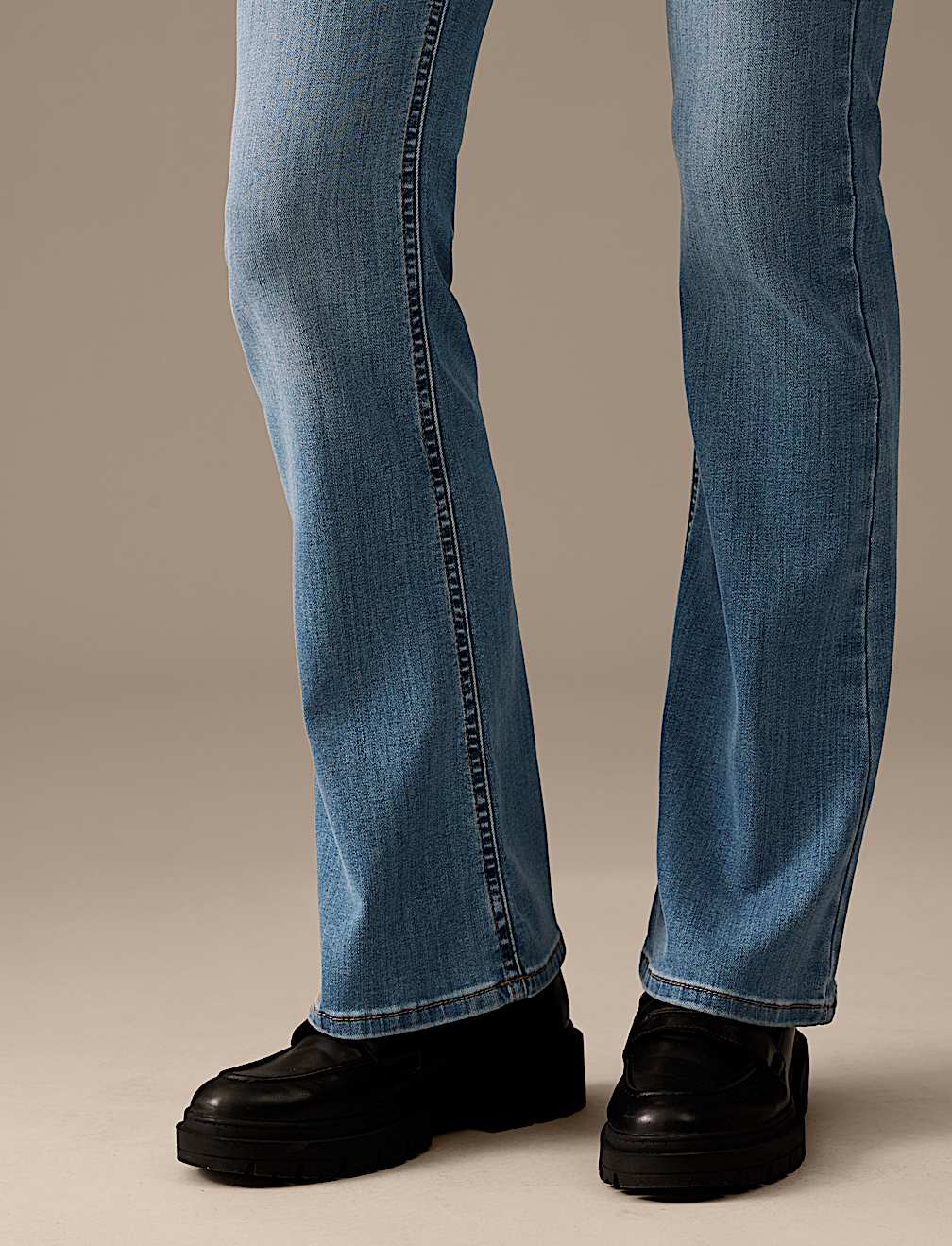 Luxury High Waisted Flared Jeans