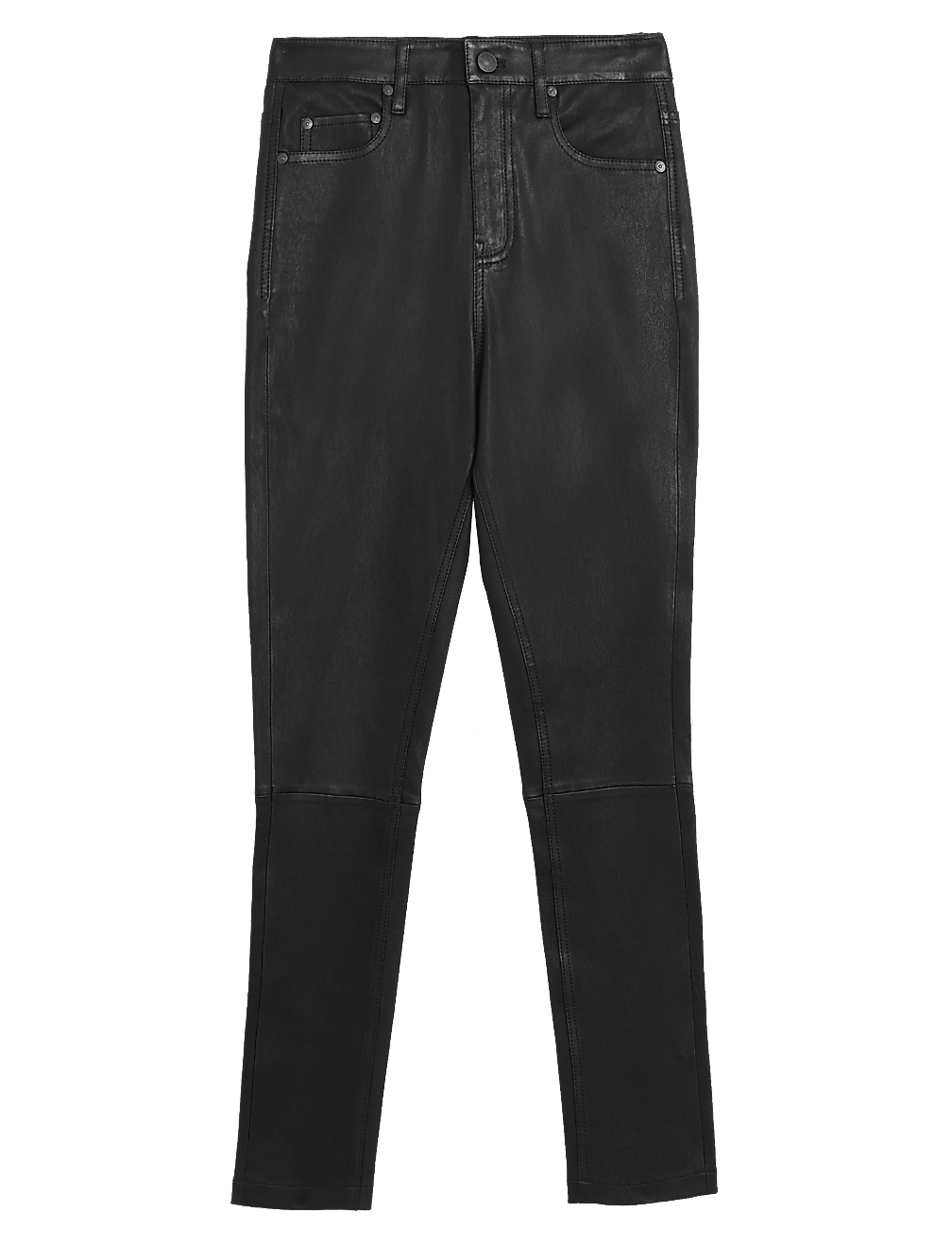 Leather High Waisted Skinny Jeans