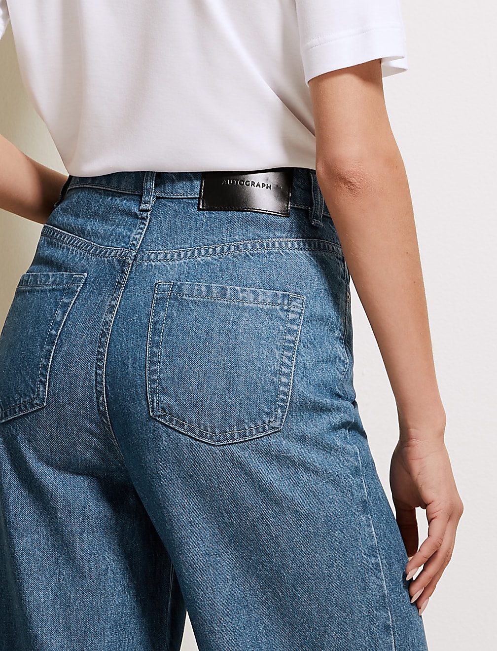 Pure Tencel™ High Waisted Wide Leg Jeans