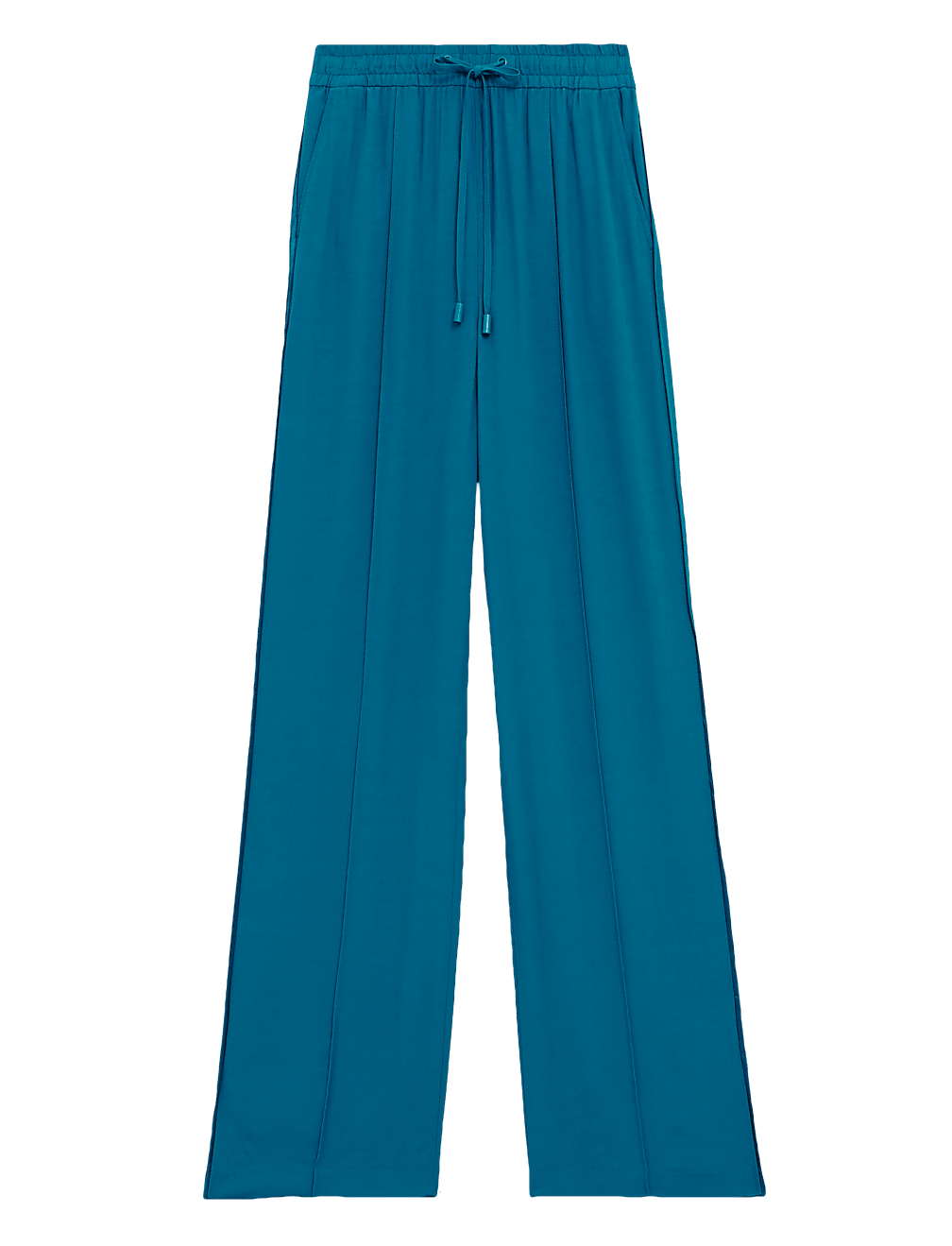 Satin Back Crepe Wide Leg Trousers