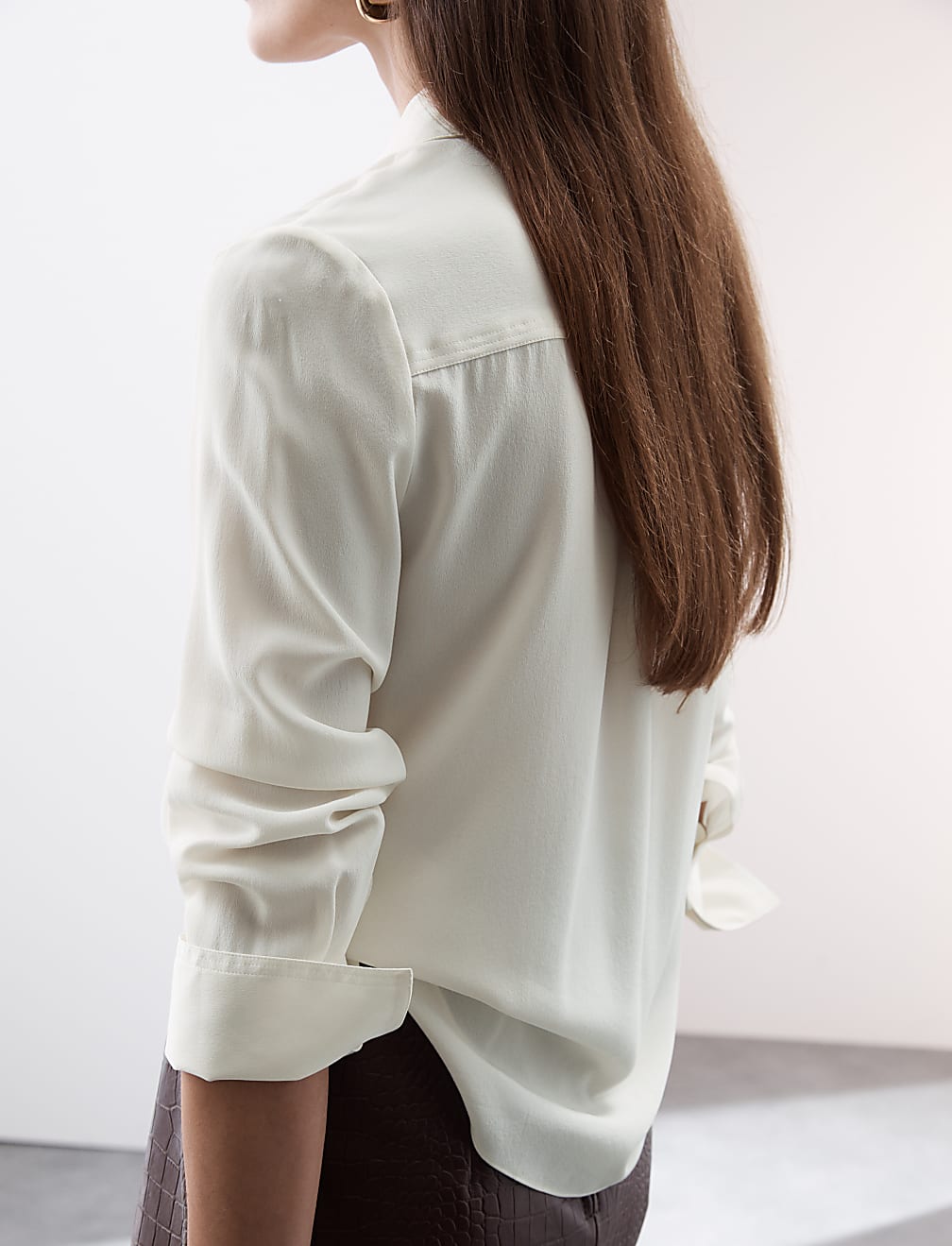Pure Silk Long Sleeve Shirt