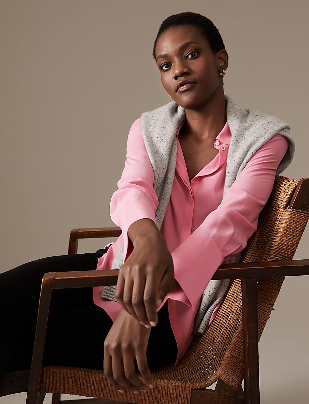 Pure Silk Long Sleeve Shirt