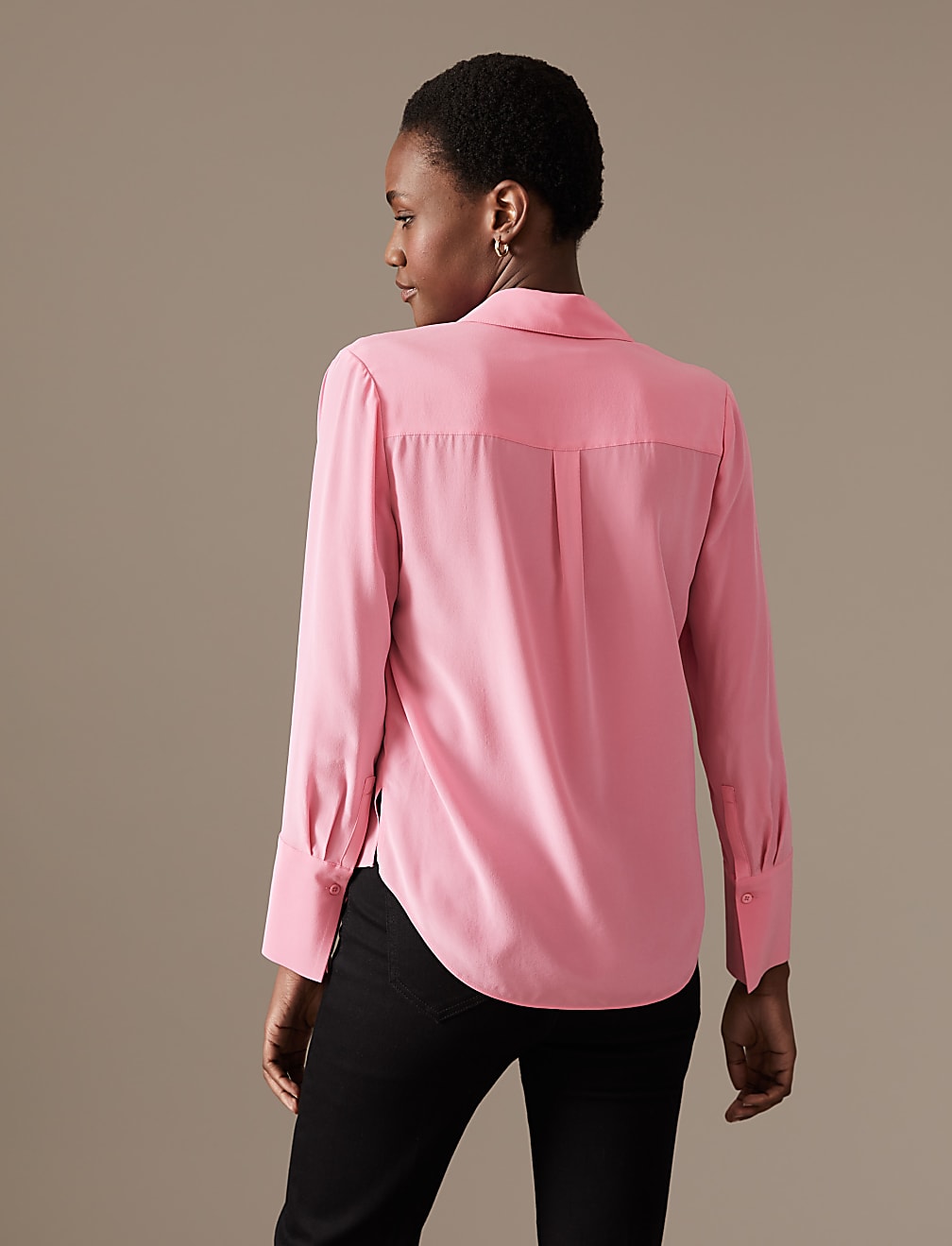 Pure Silk Long Sleeve Shirt