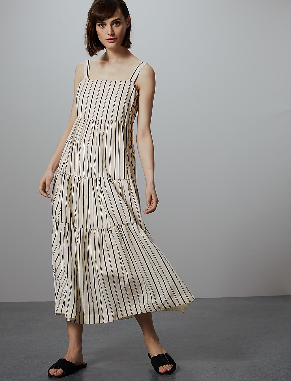 Striped Relaxed Maxi Dress