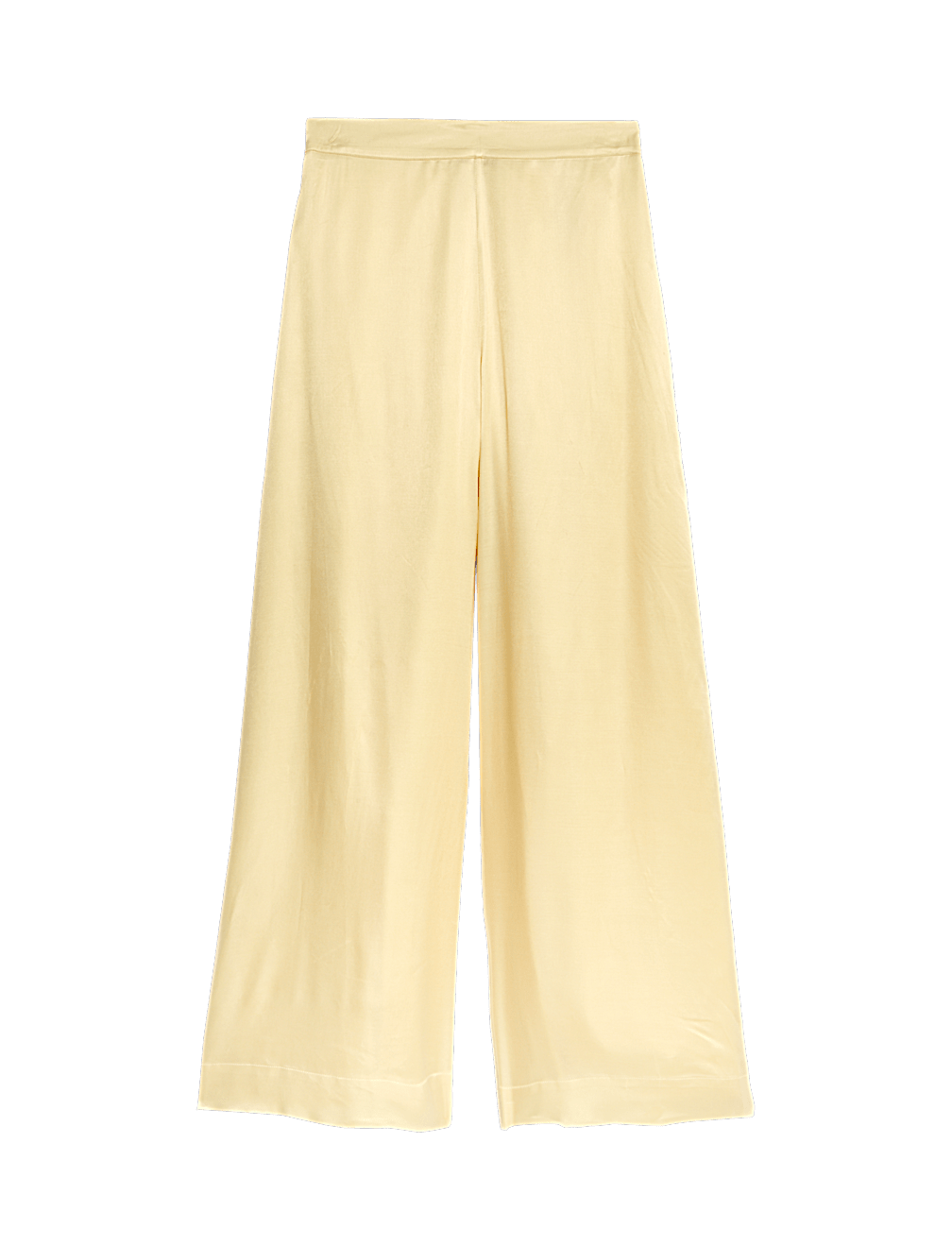 Cupro Rich Wide Leg Trousers