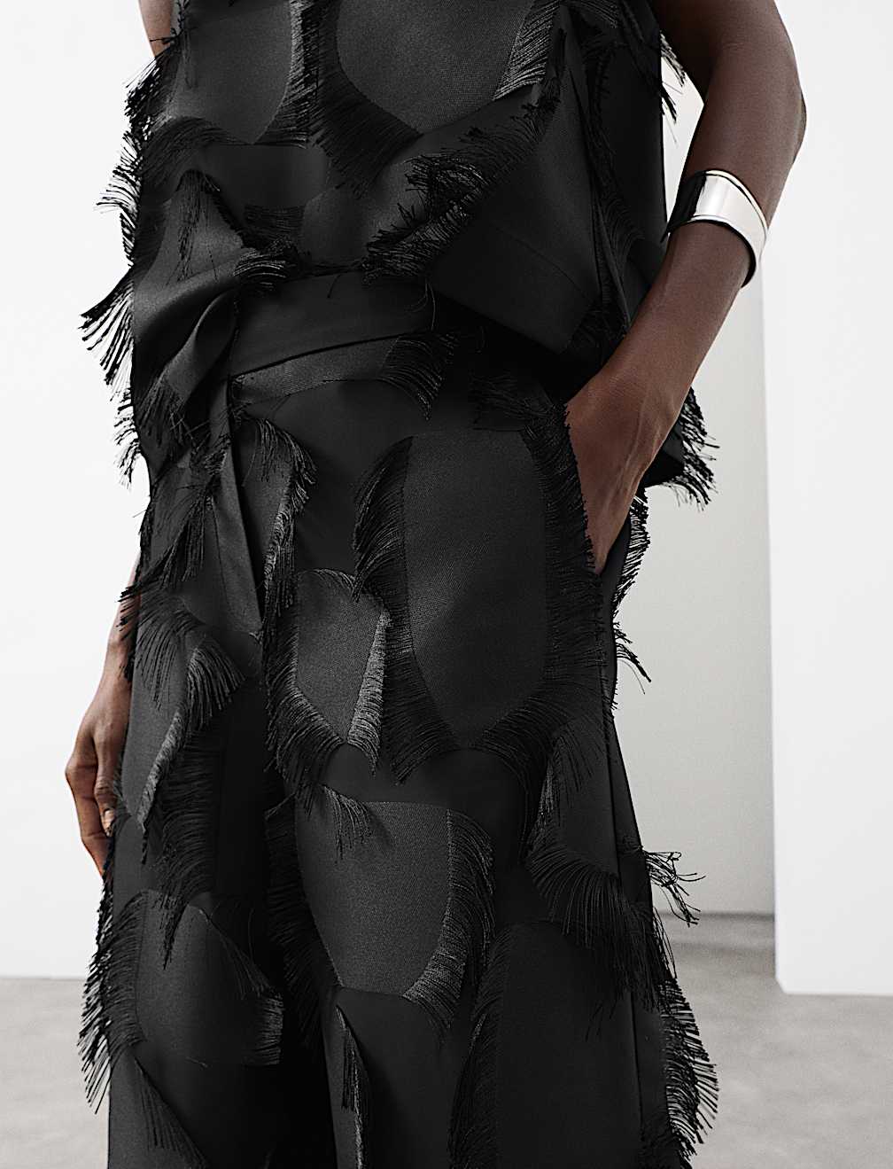 Fringe Wide Leg Trousers