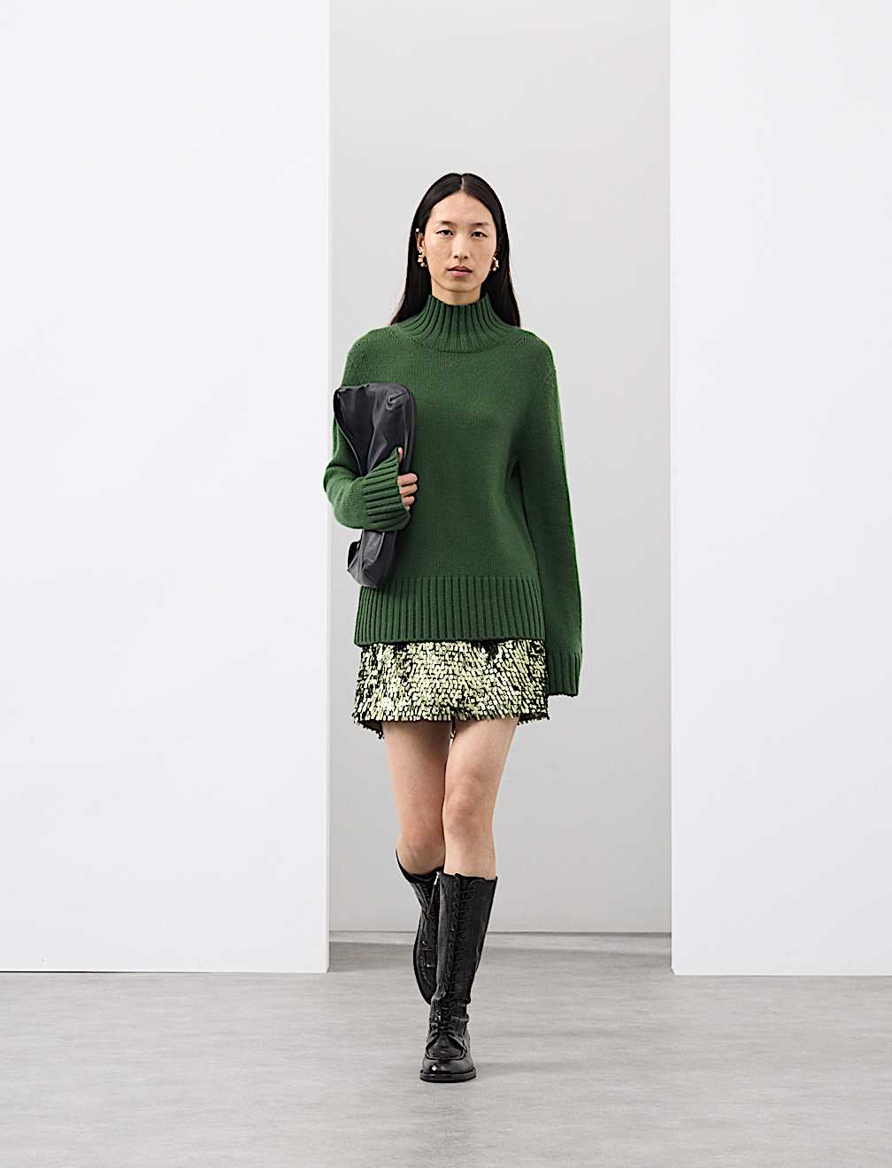 Sequin Mini A-Line Skirt