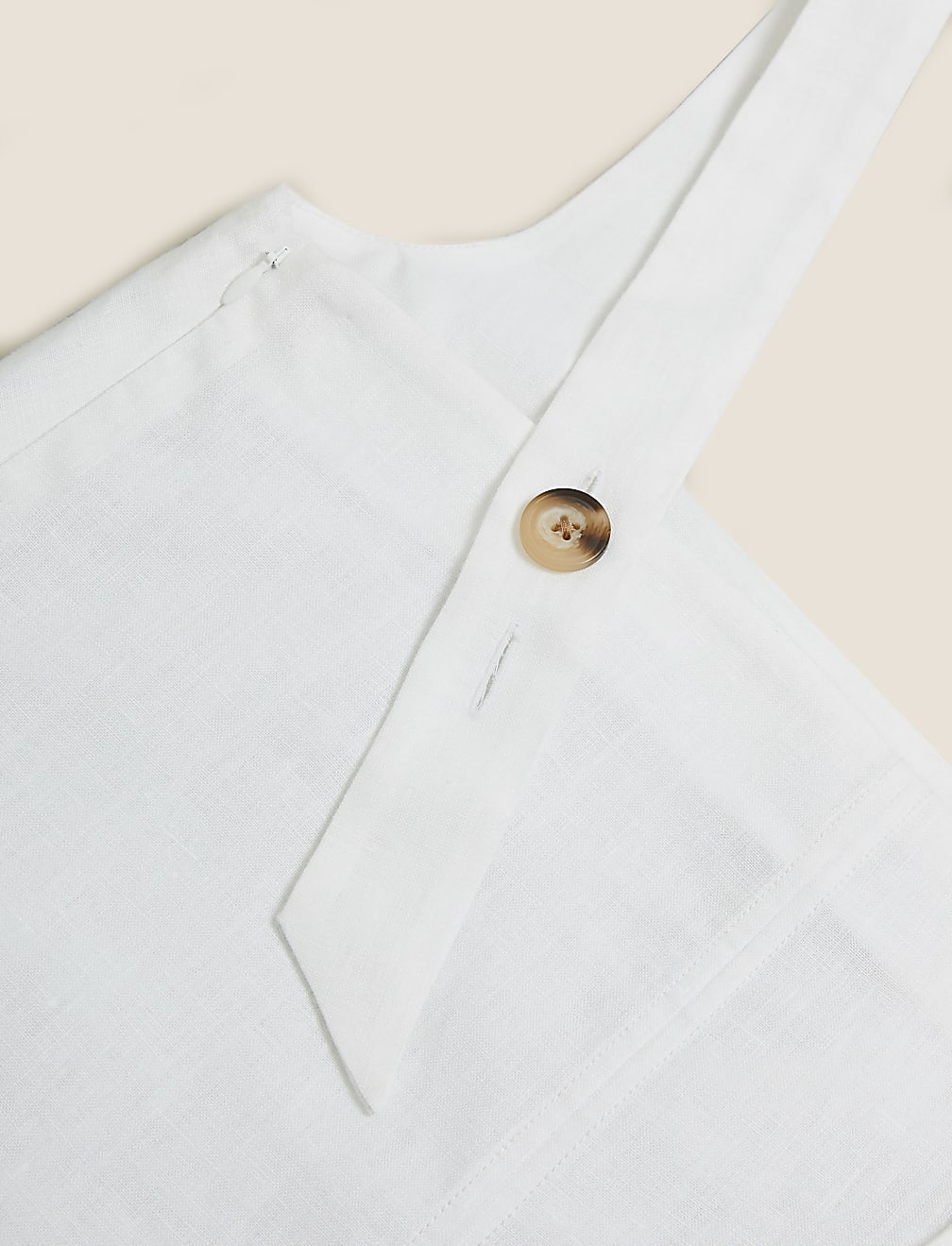 Irish Linen Button Detail Cami Top