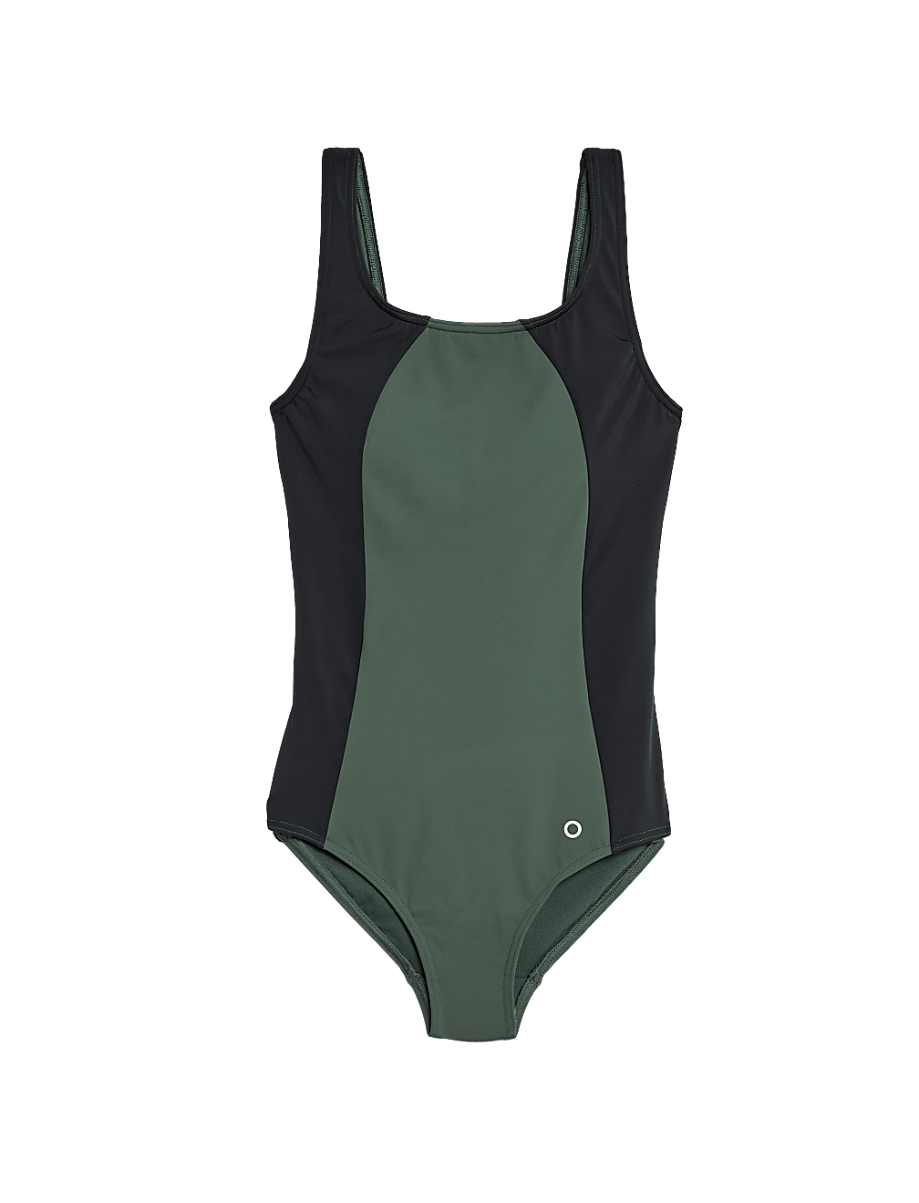 Padded Panelled Scoop Neck Swimsuit