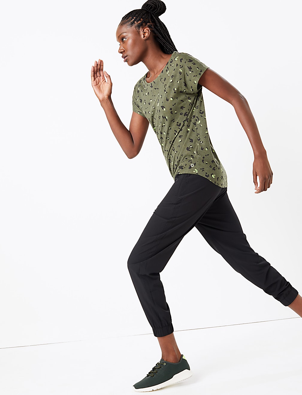 Printed Scoop Neck Top