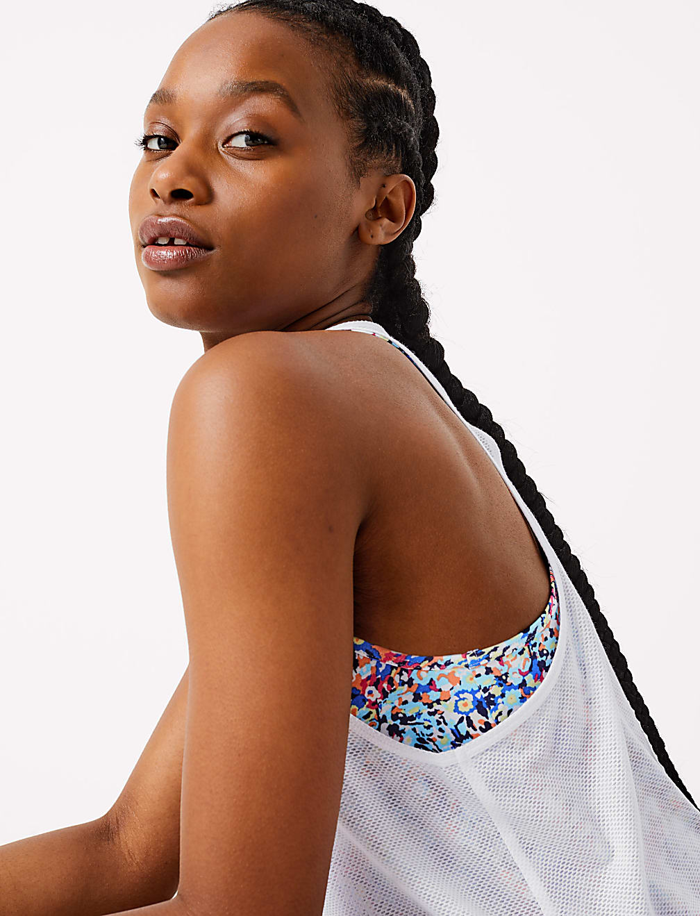 Printed Double Layer Vest