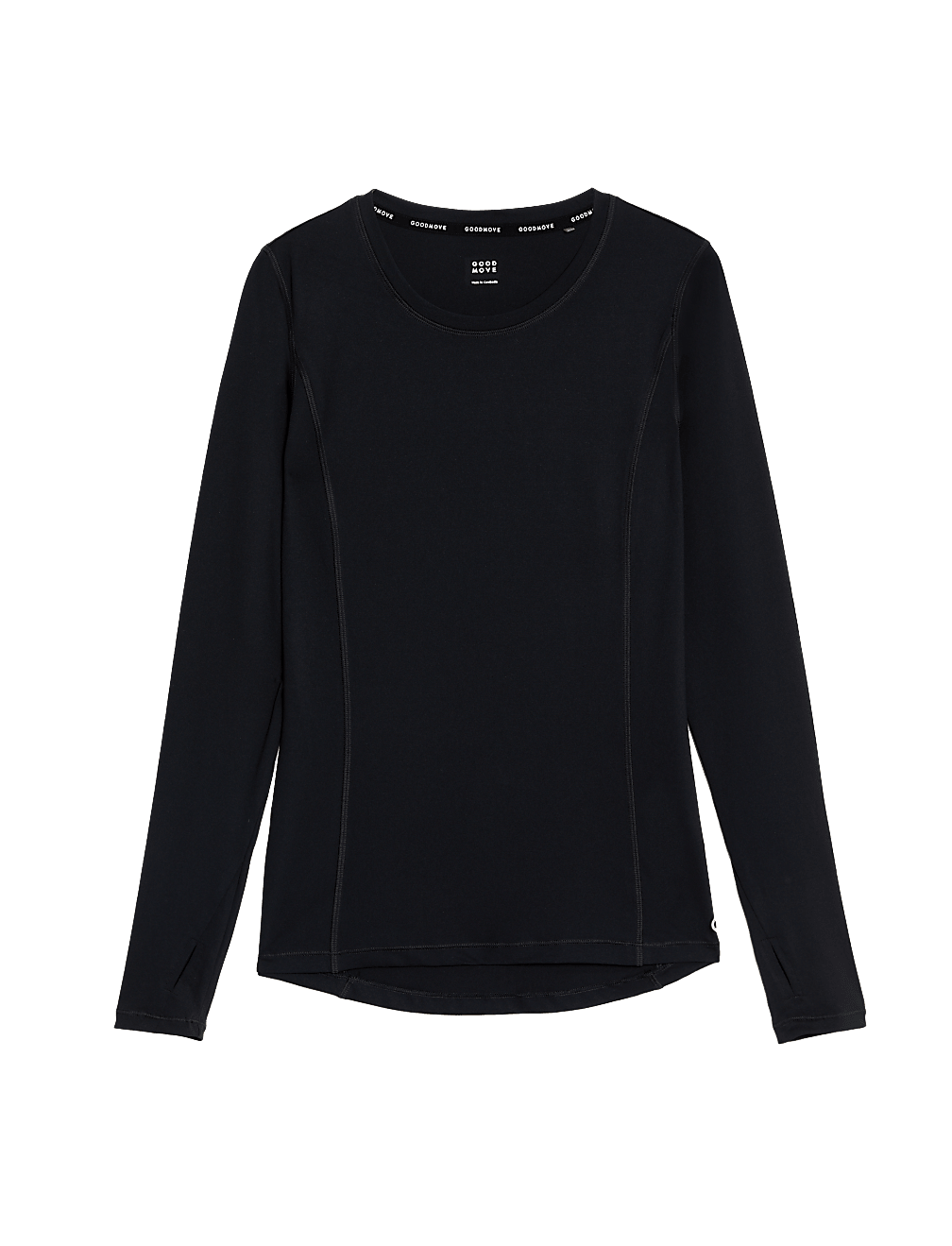 Scoop Neck Long Sleeve Top