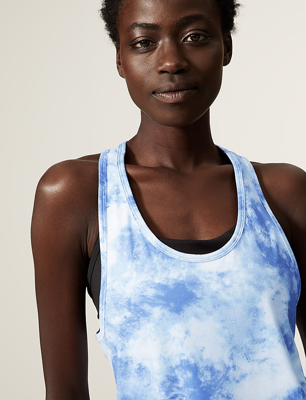 Scoop Neck Relaxed Sleeveless Yoga Top