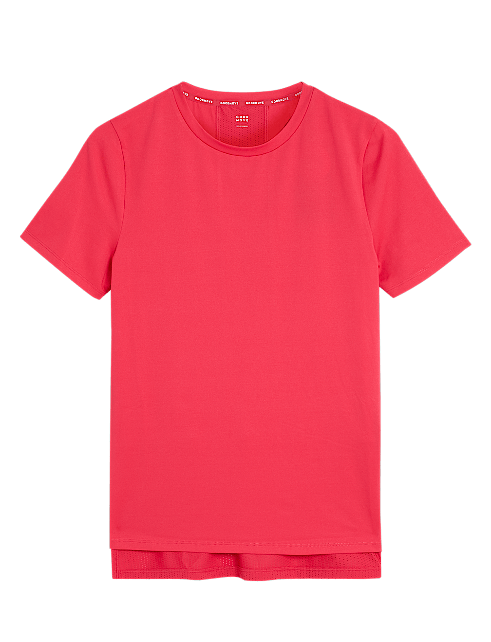 Scoop Neck Mesh Back T-Shirt