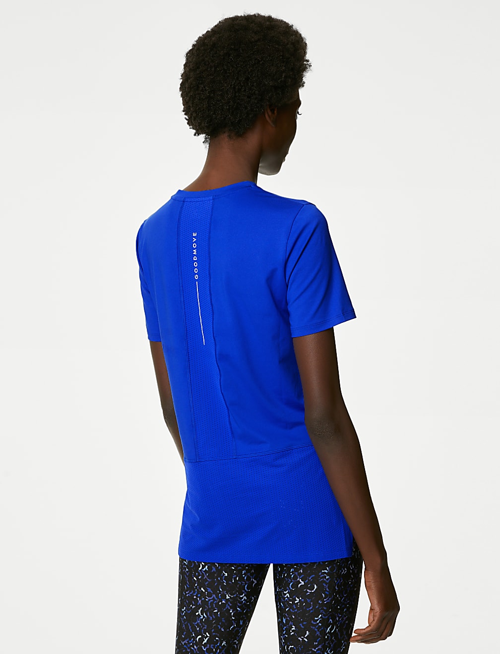 Scoop Neck Mesh Back T-Shirt