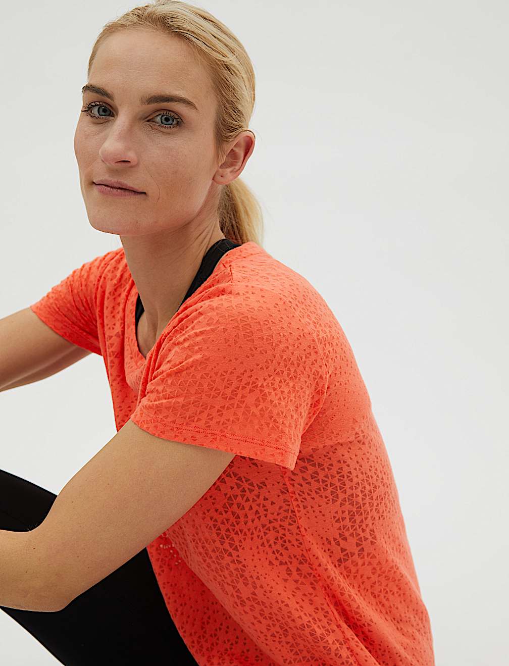 Lightweight Scoop Neck Relaxed T-Shirt