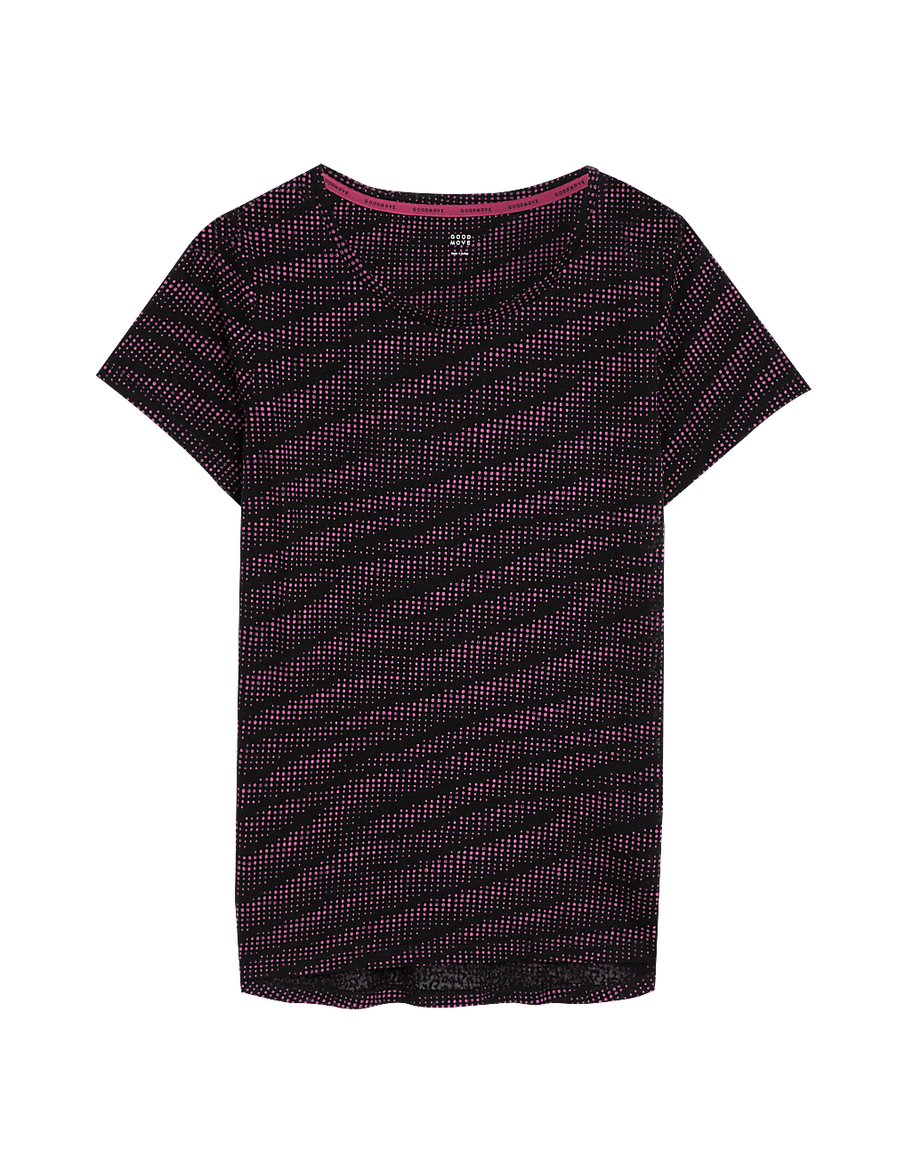 Lightweight Printed Scoop Neck T-Shirt