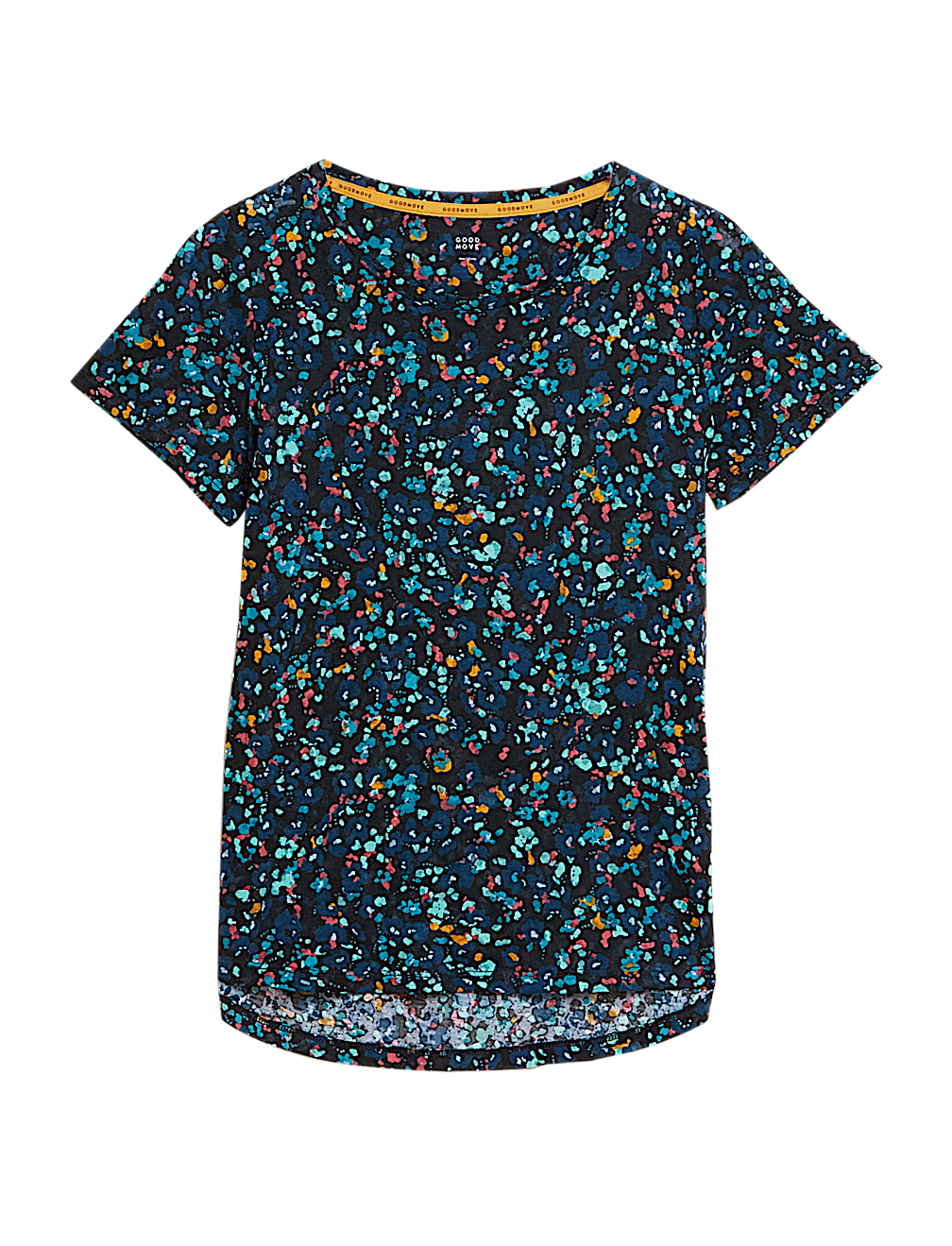 Lightweight Printed Scoop Neck T-Shirt