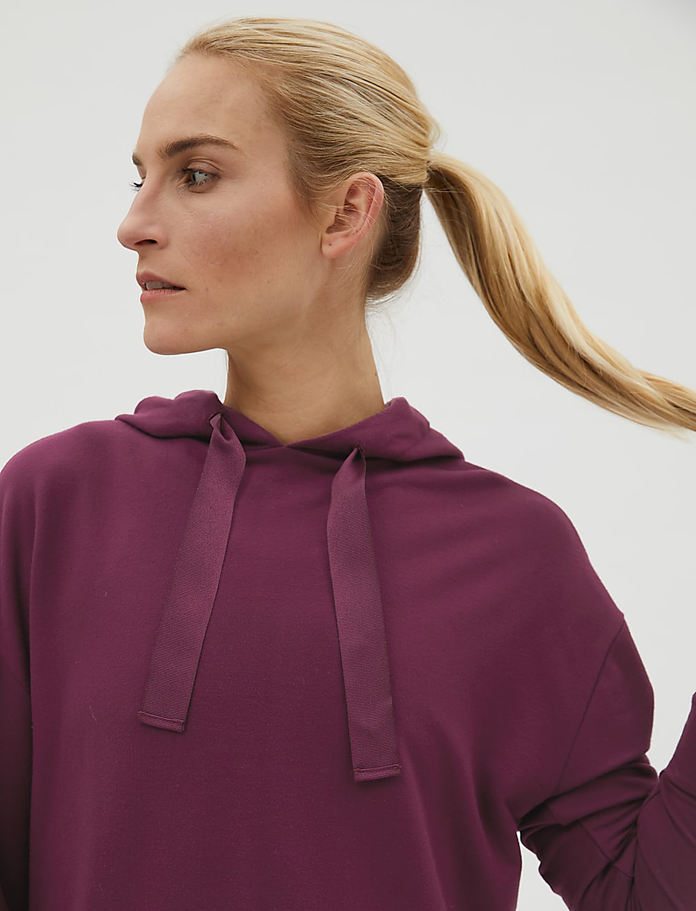 Modal Rich Hooded Longline Yoga Top