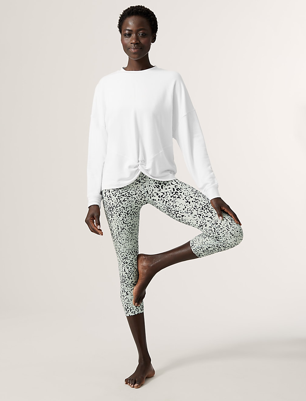 Modal Rich Crew Neck Relaxed Sweatshirt
