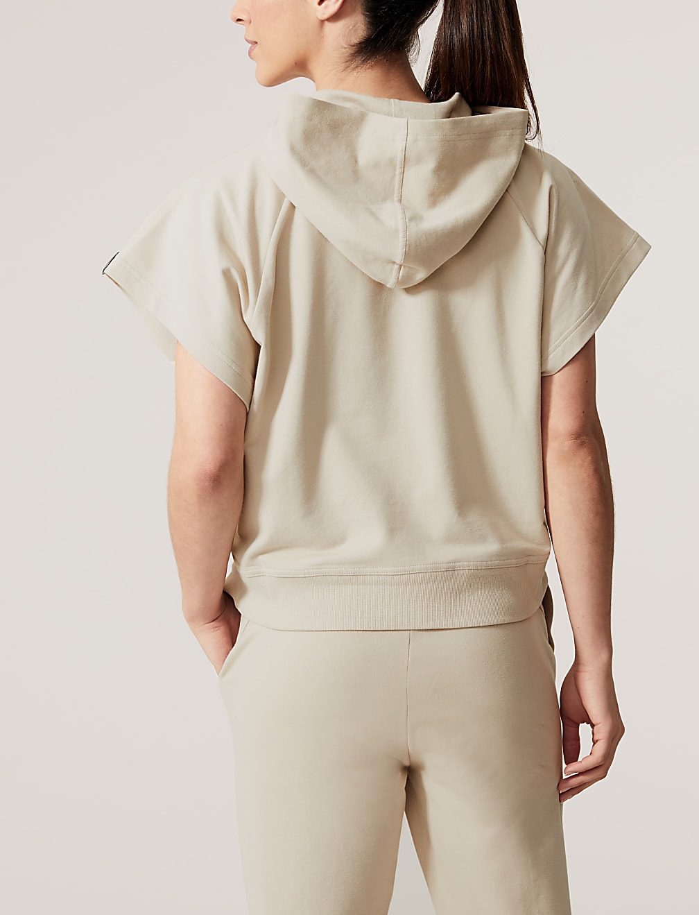 Cotton Rich Sleeveless Hoodie