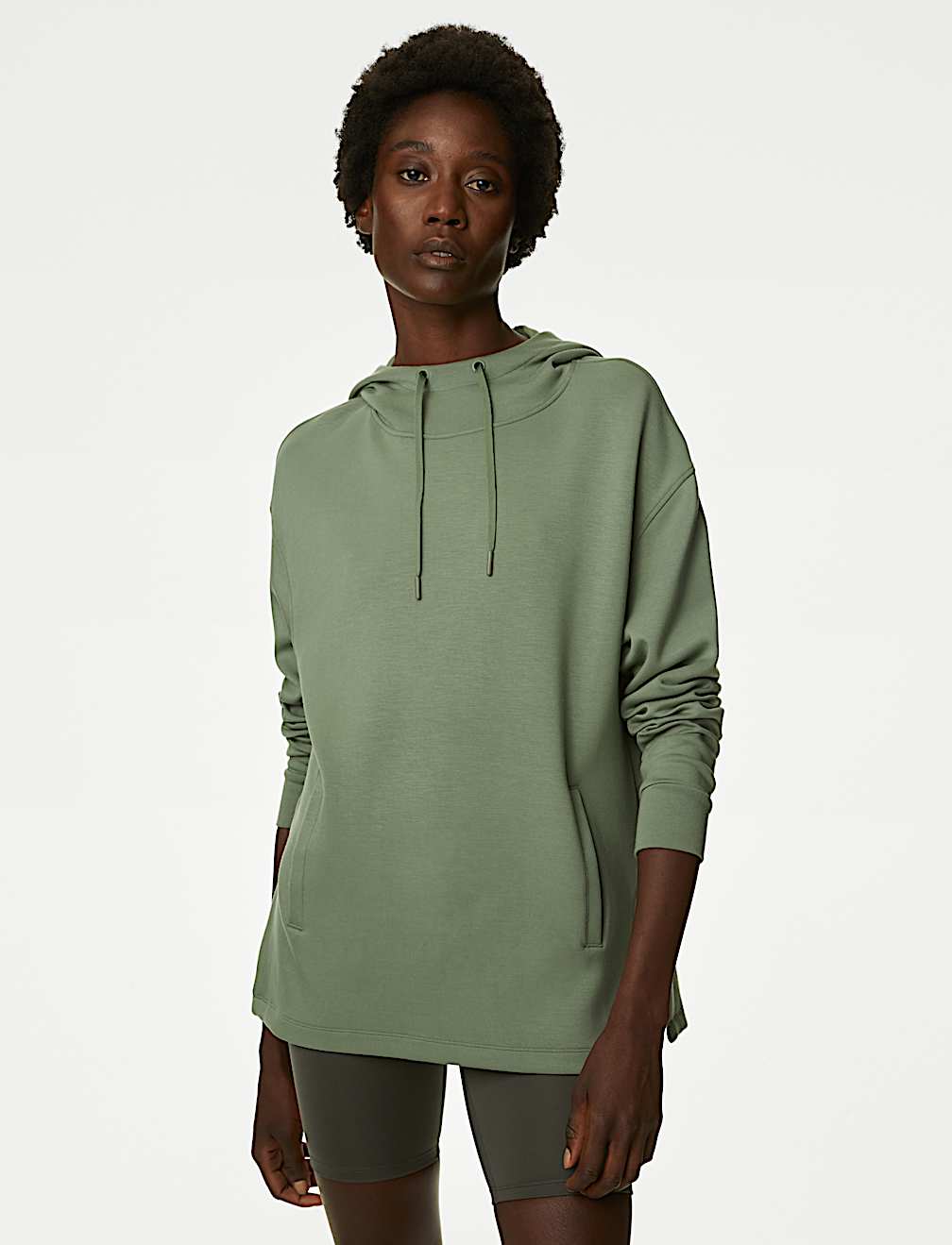 Hooded Relaxed Long Sleeve Yoga Hoodie