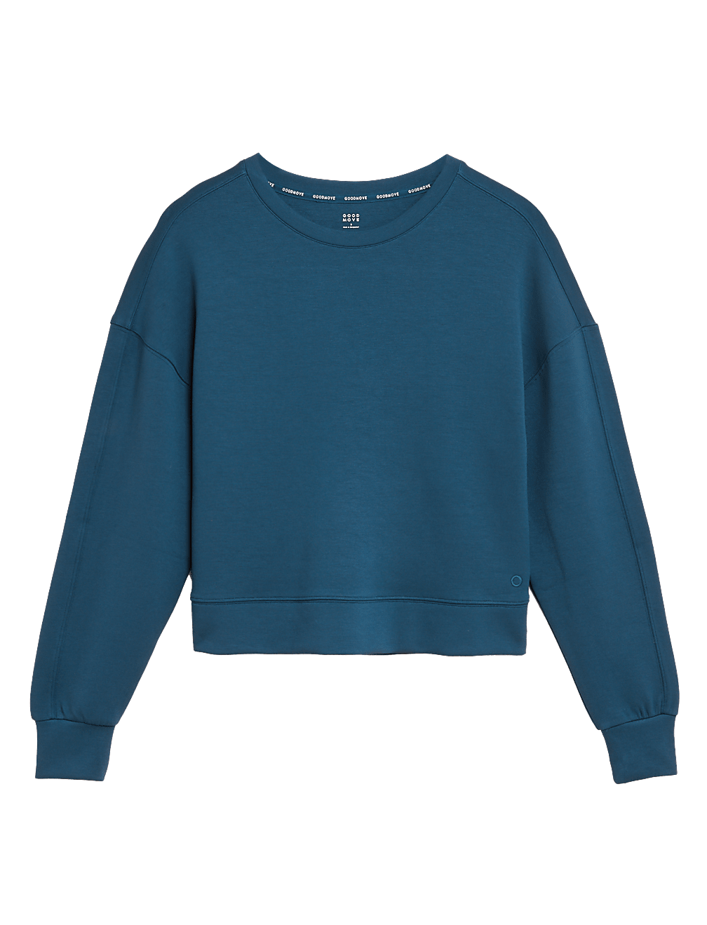 Crew Neck Long Sleeve Cropped Sweatshirt