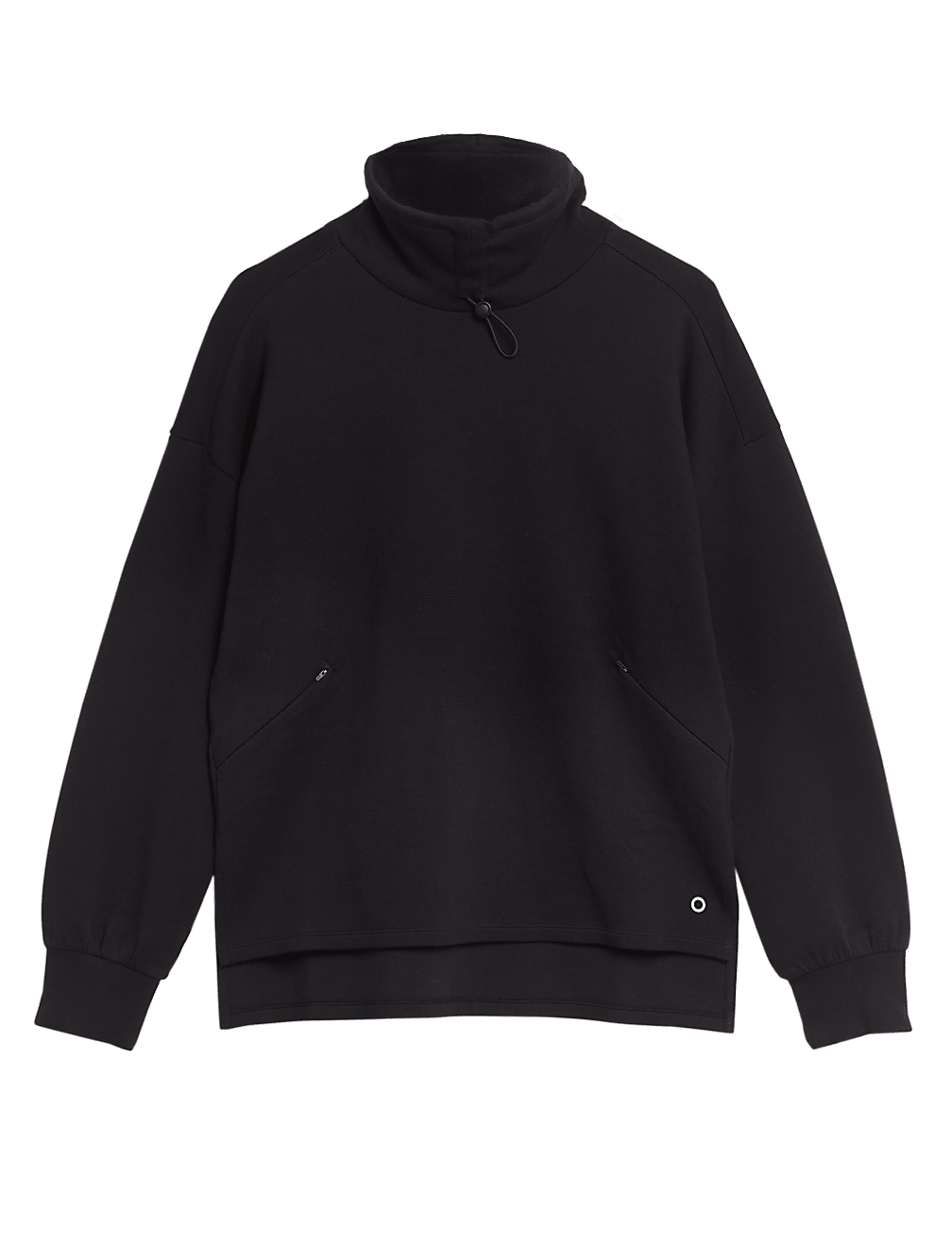 Cotton Rich Funnel Neck Oversized Sweatshirt