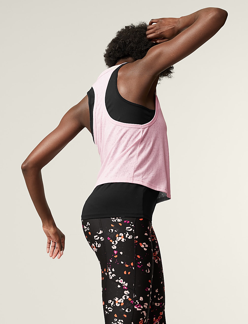Scoop Neck 2-in-1 Sleeveless Vest Top