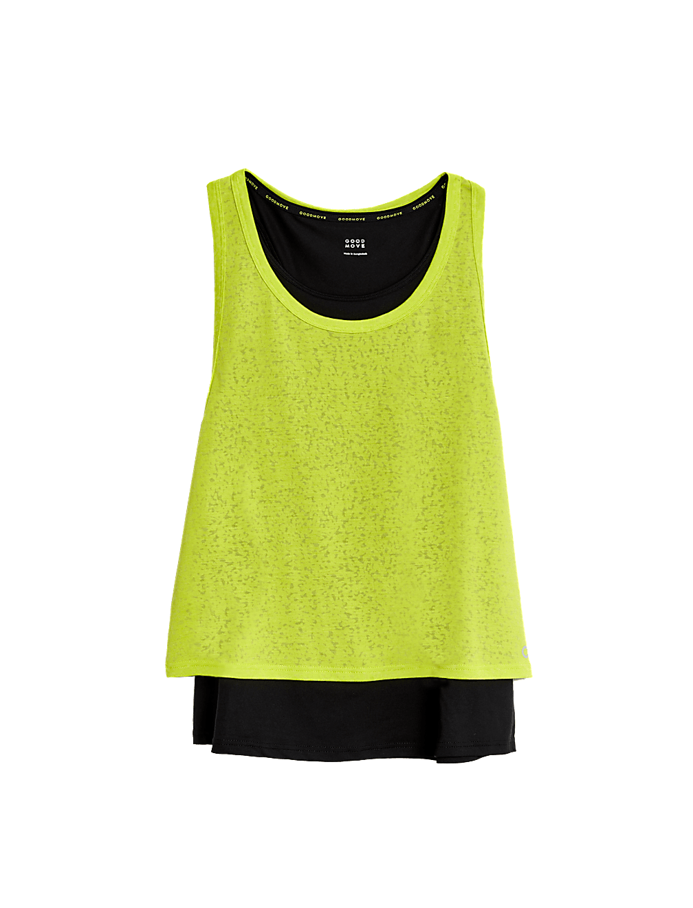 Scoop Neck 2-in-1 Sleeveless Vest Top
