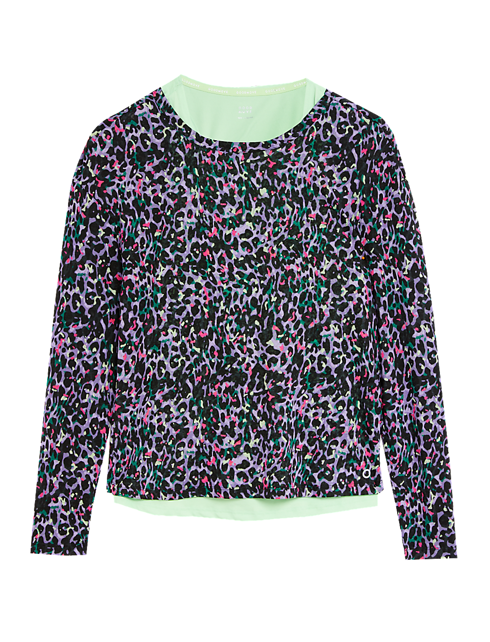 Scoop Neck 2-in-1 Long Sleeve Top