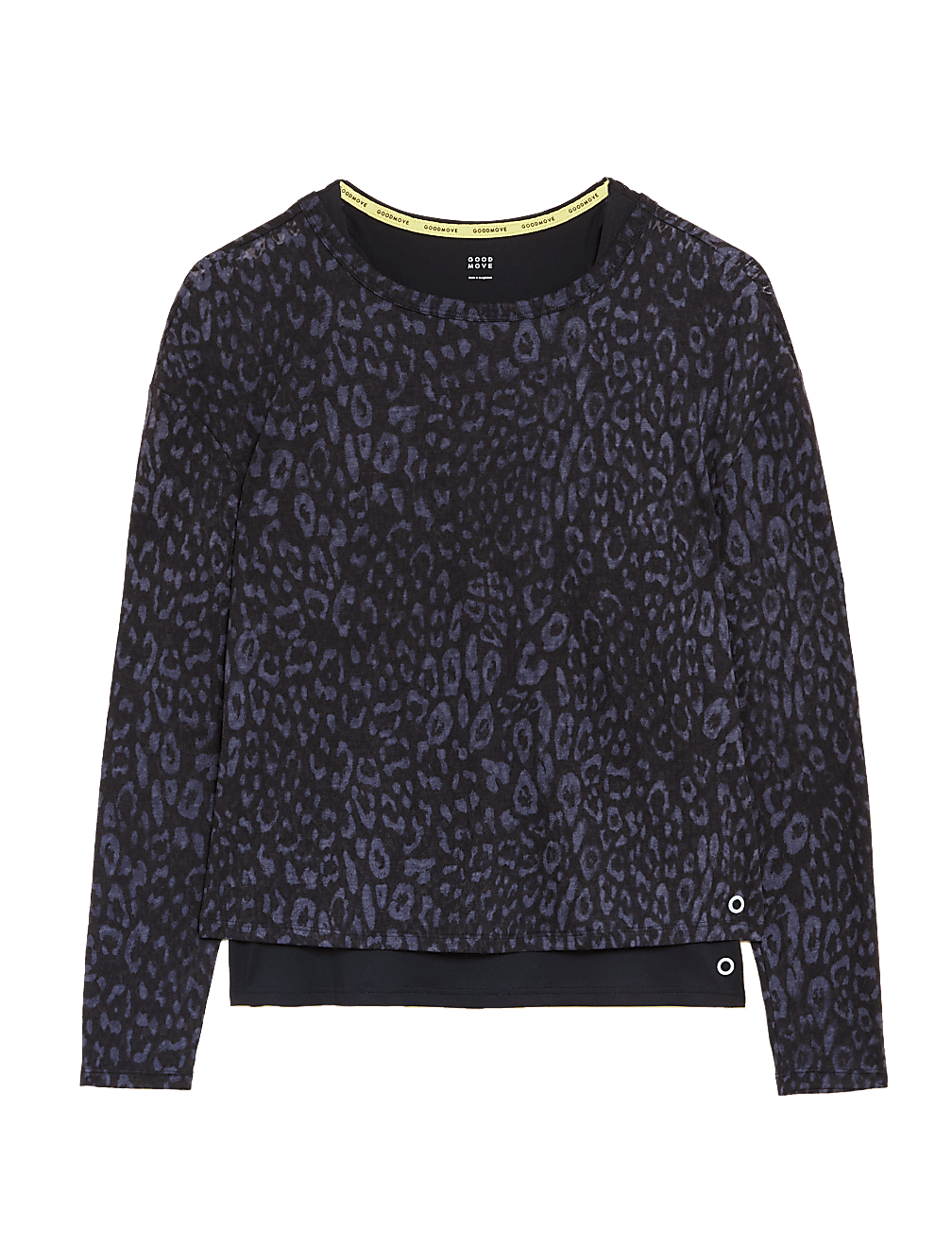 Scoop Neck 2-in-1 Long Sleeve Top