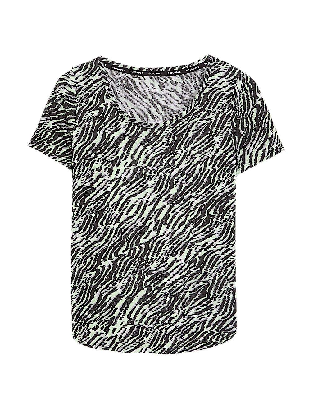 Printed Scoop Neck 2-in-1 T-Shirt