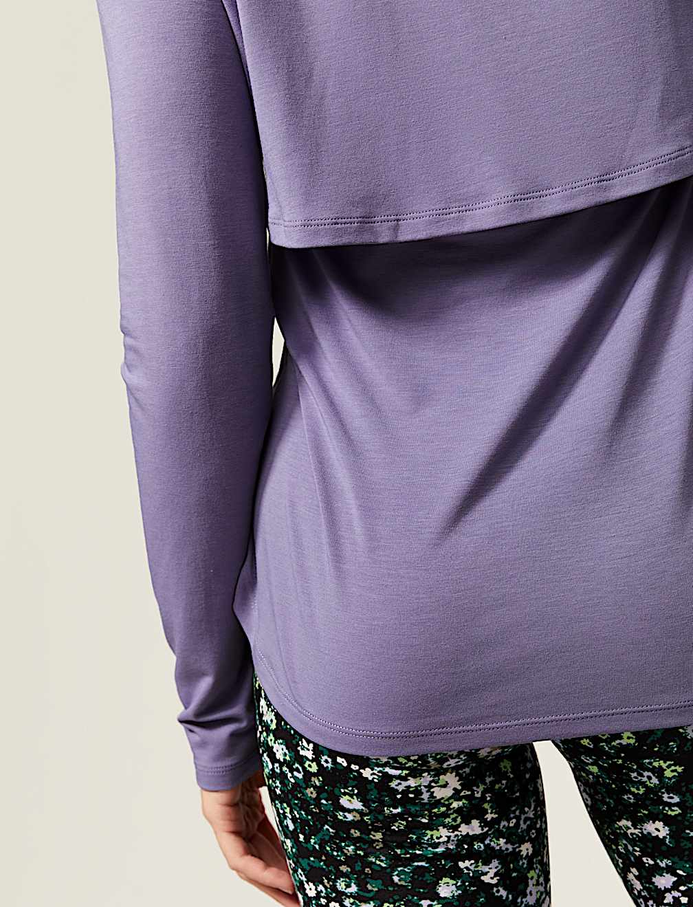 Scoop Neck Open Back Relaxed Yoga Top