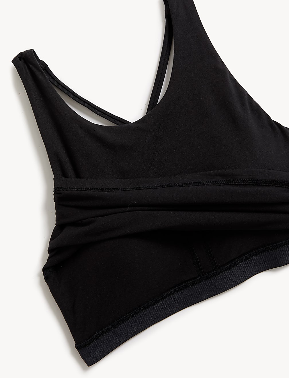 High Neck Padded Yoga Crop Vest Top