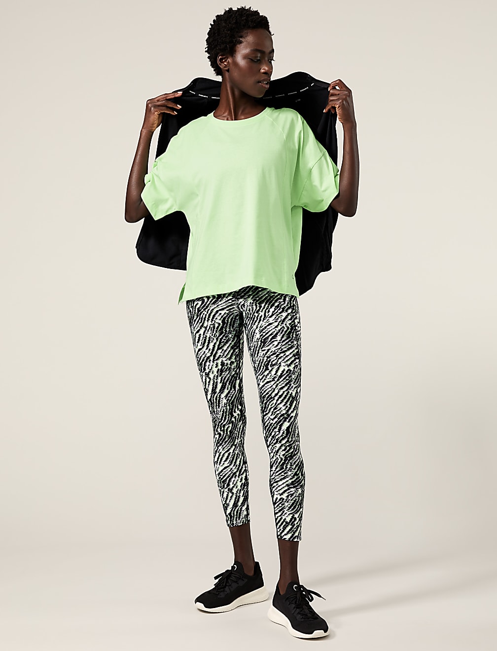 Pure Cotton Scoop Neck Oversized T-Shirt