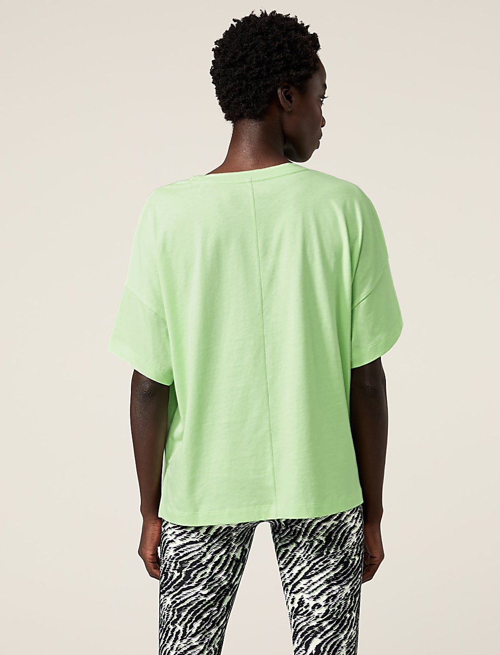 Pure Cotton Scoop Neck Oversized T-Shirt
