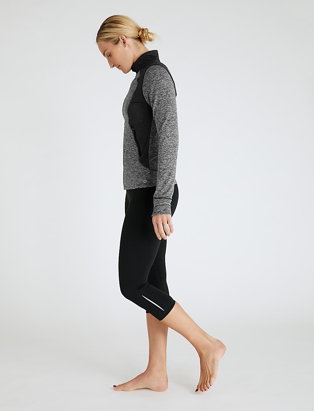 Zipped Through Run Top