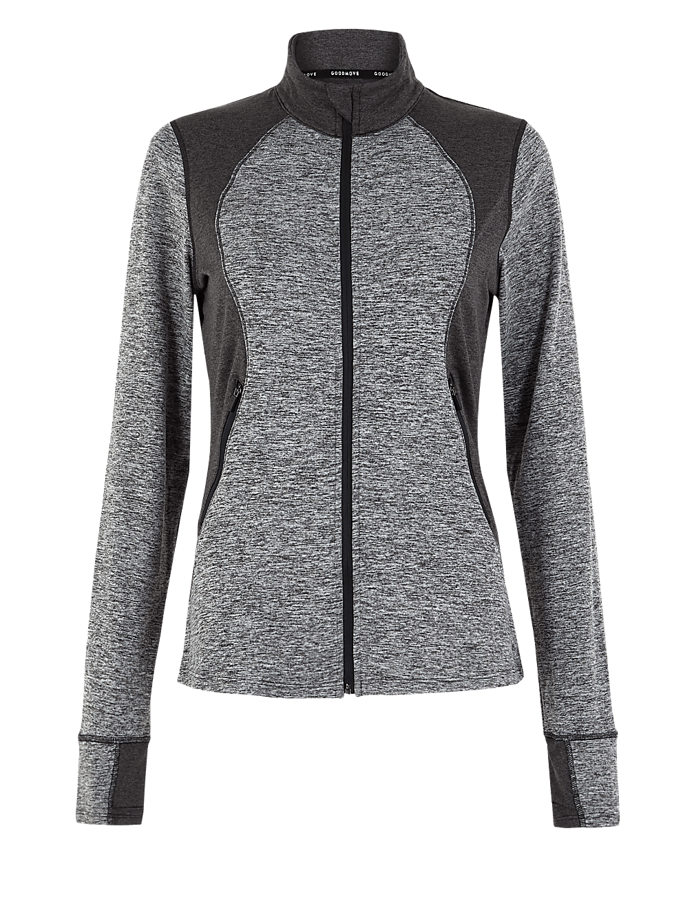 Zipped Through Run Top