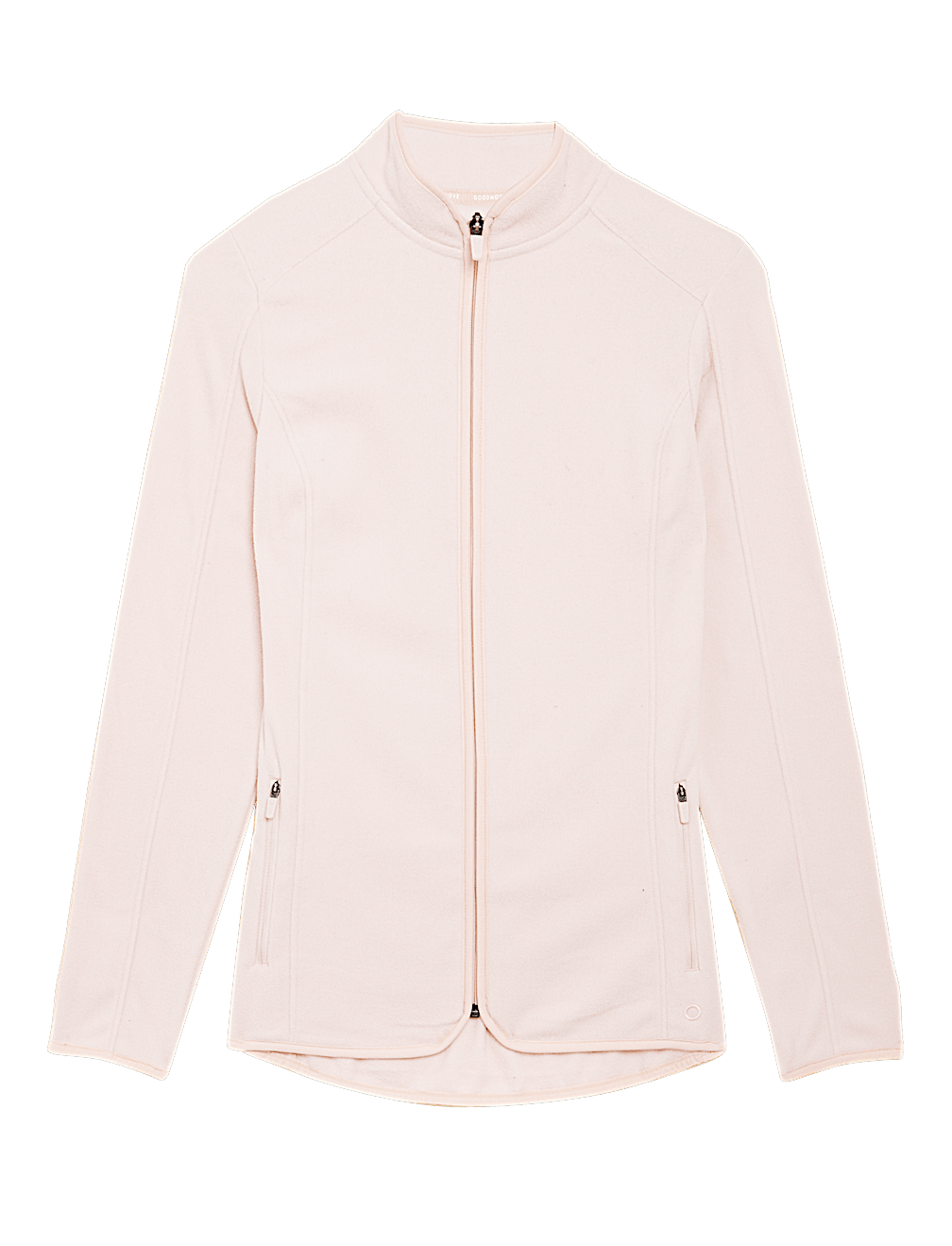 Slim Fit Standing Collar Fleece Jacket