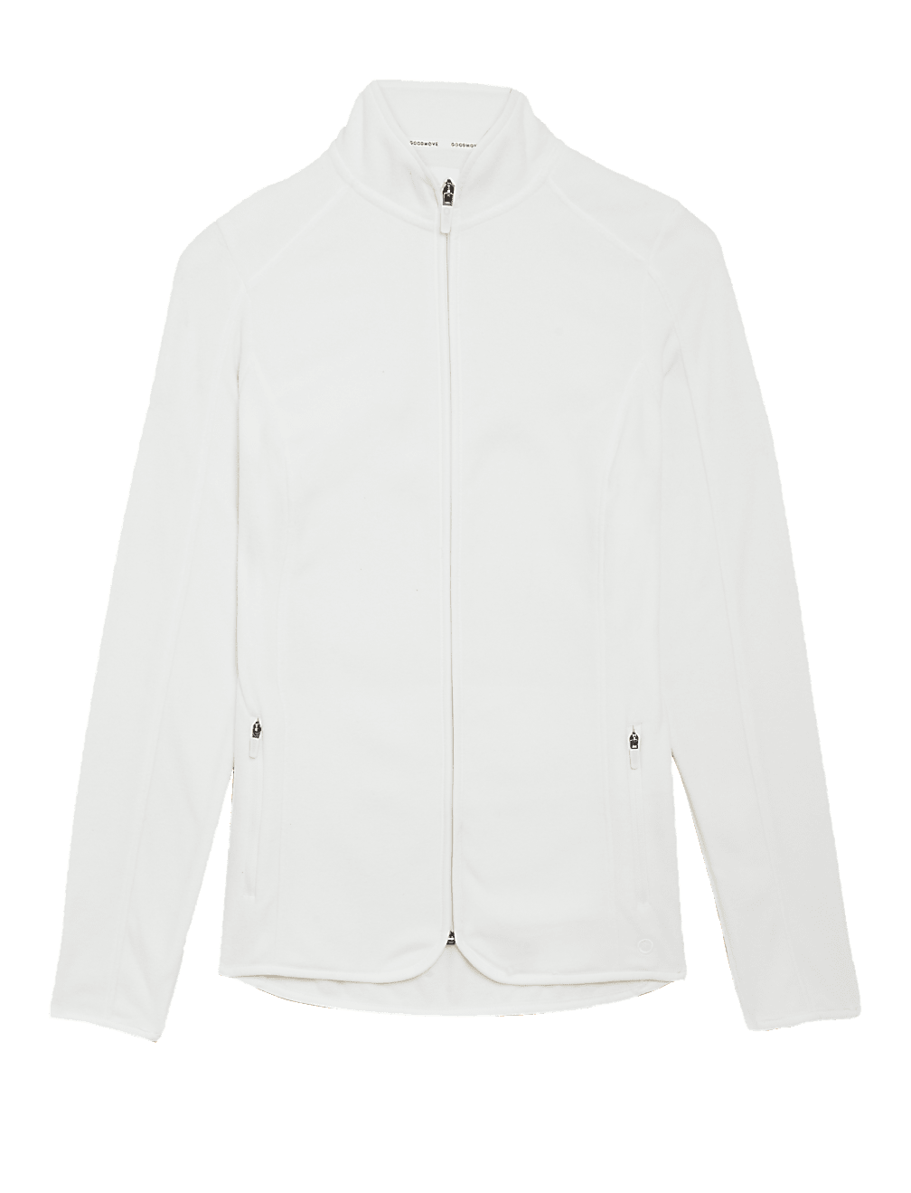 Slim Fit Standing Collar Fleece Jacket