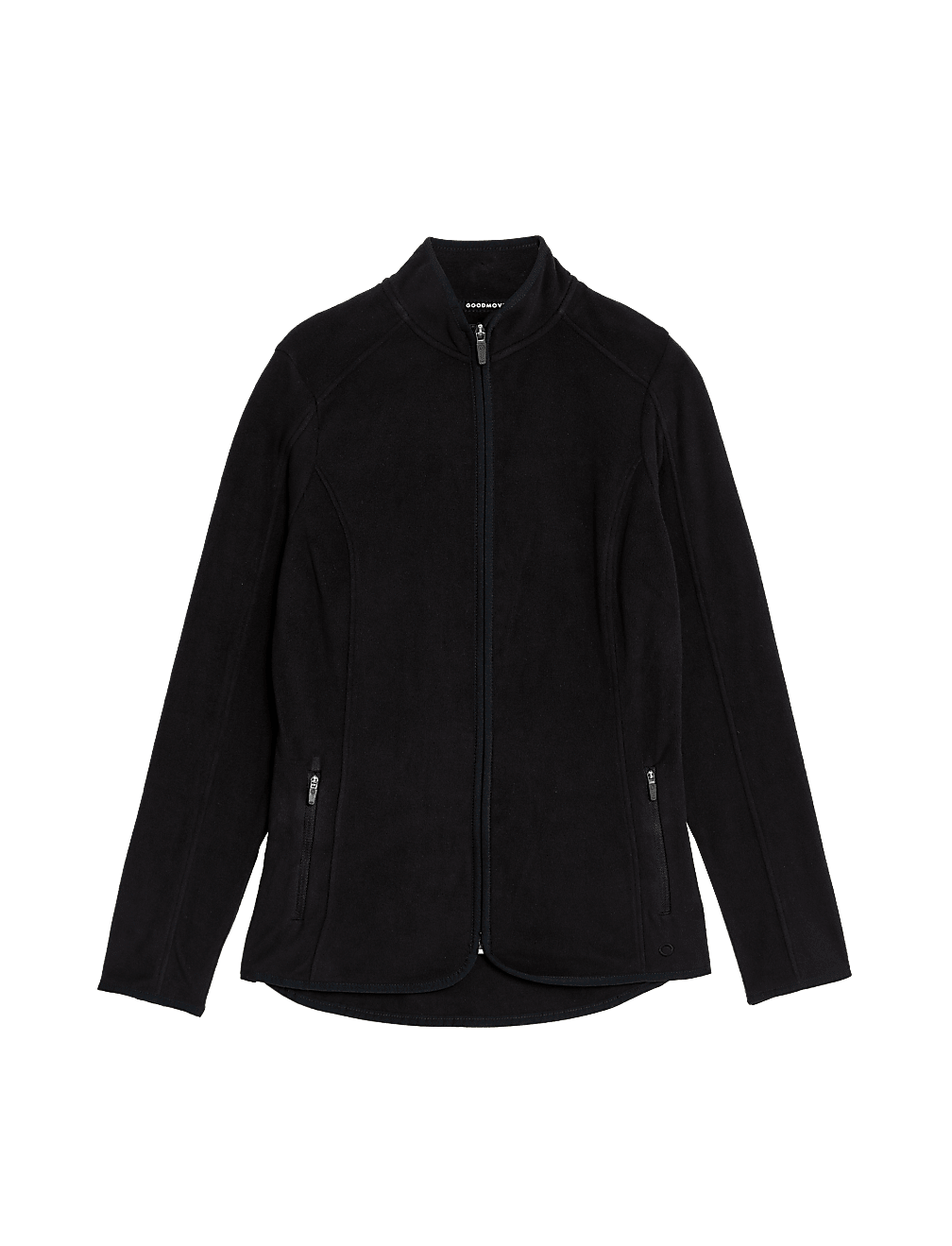 Slim Fit Standing Collar Fleece Jacket